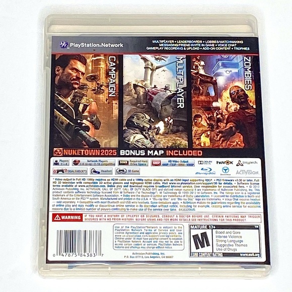 PS3 Game: Call of Duty Black OPS II for Playstation 3 - Like New - Picture 2 of 6